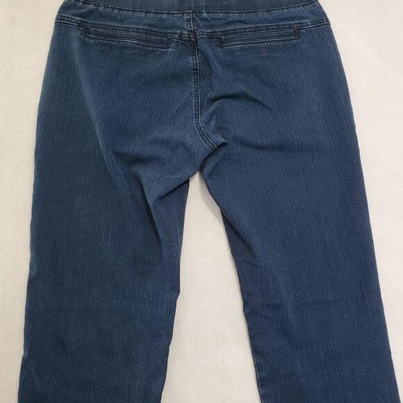 Lee Platinum Label Natural Fit Jeans Barely Bootcut Blue Stretch Waist Womens 6 - Picture 10 of 14